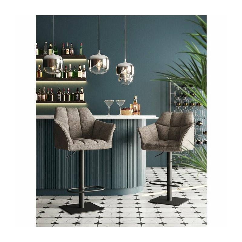 KARE krzesło barowe THINKTANK szare