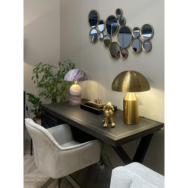 RICHMOND lampa stołowa ALICIA złota - szczotkowane złoto