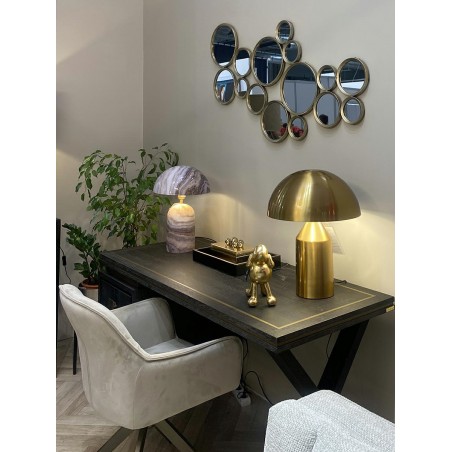 RICHMOND lampa stołowa ALICIA złota - szczotkowane złoto