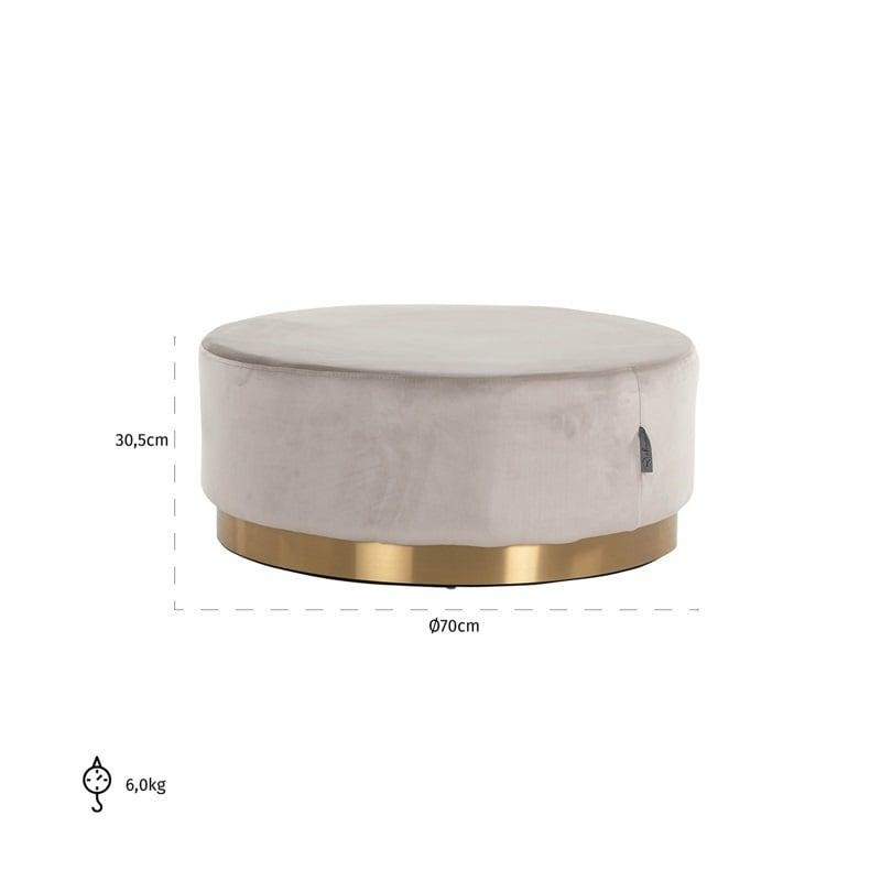 RICHMOND pufa EMMY L beżowa