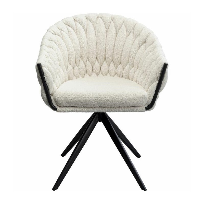 KARE krzesło obrotowe KNOT BOUCLE