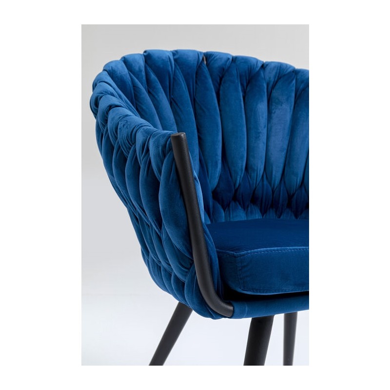 KARE krzesło KNOT ciemny niebieski