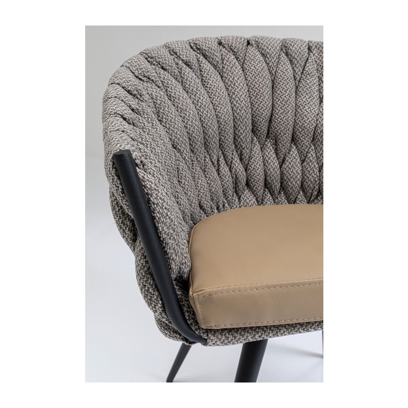 KARE krzesło KNOT brązowe