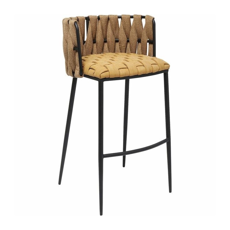 KARE krzesło barowe CHEERIO żółte