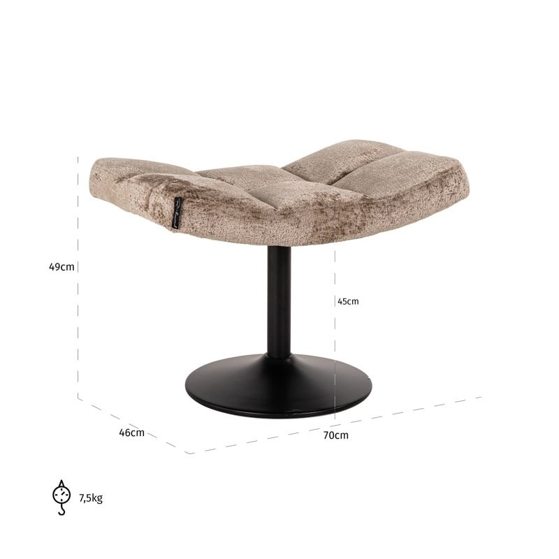 RICHMOND podnóżek do fotela SYDNEY beżowy