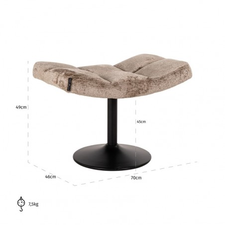 RICHMOND podnóżek do fotela SYDNEY beżowy