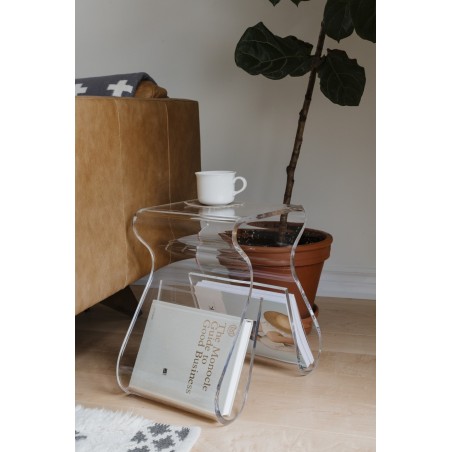 UMBRA stołek MAGINO przezroczysty