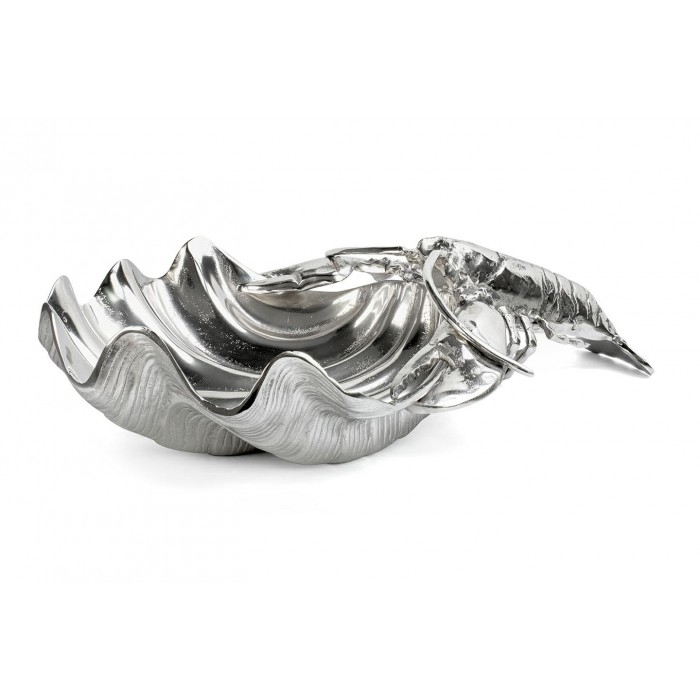 KARE chłodziarka na napoje LOBSTER  srebrna