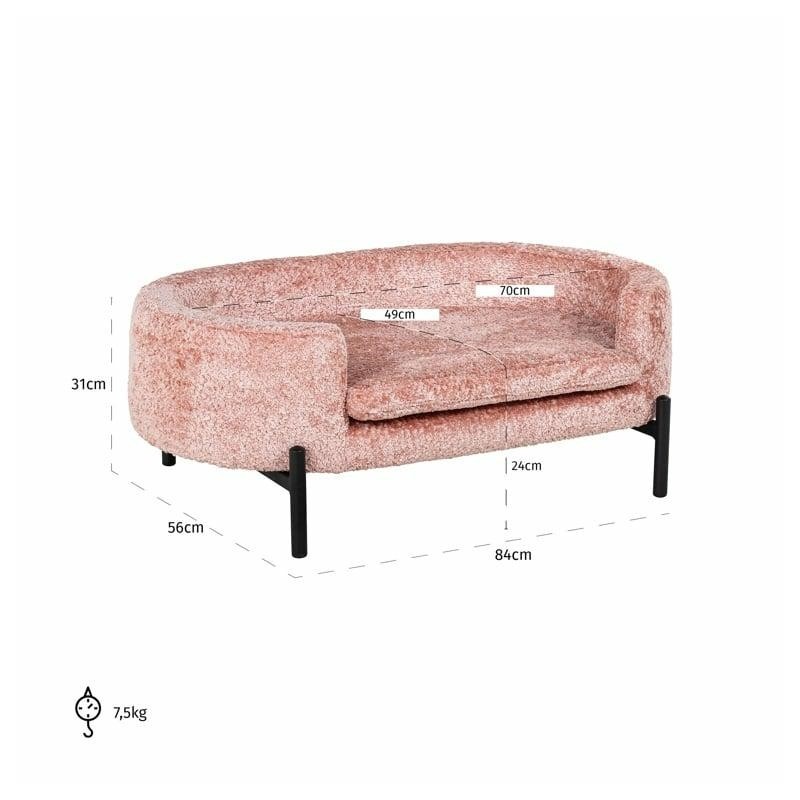 RICHMOND legowisko dla psa DOLLY różowe