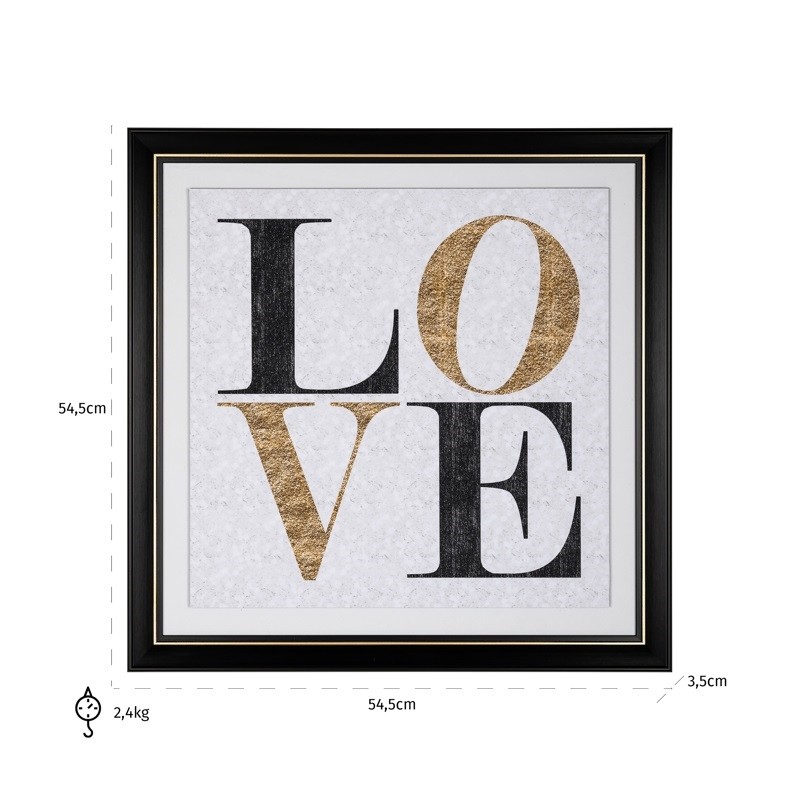 RICHMOND obraz AMOUR 55x55cm