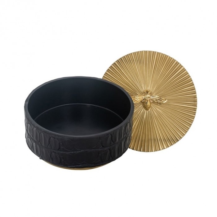 RICHMOND pojemnik na biżuterię BEEZ L czarny