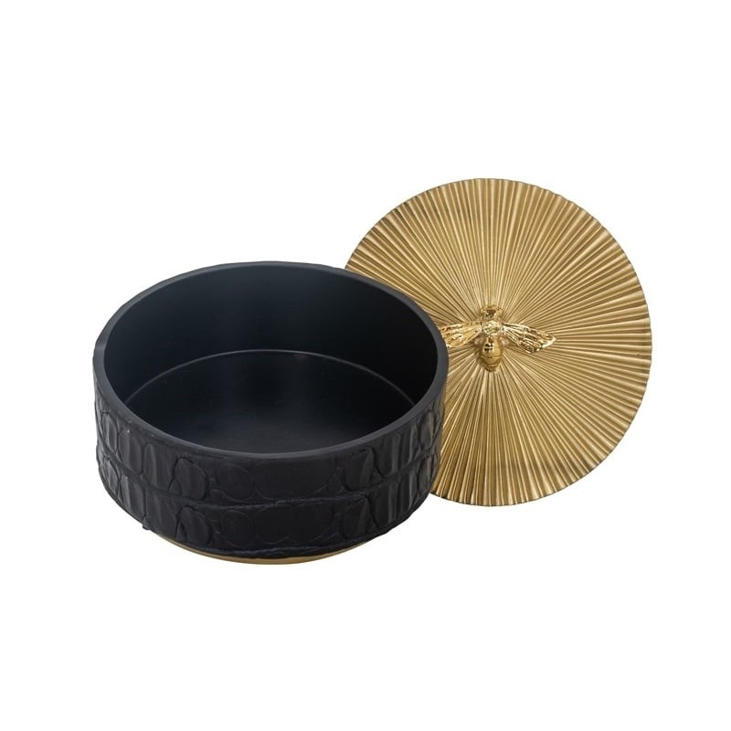 RICHMOND pojemnik na biżuterię BEEZ L czarny