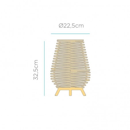 NEW GARDEN lampa stołowa BOSSA 30 IN&OUT BATTERY