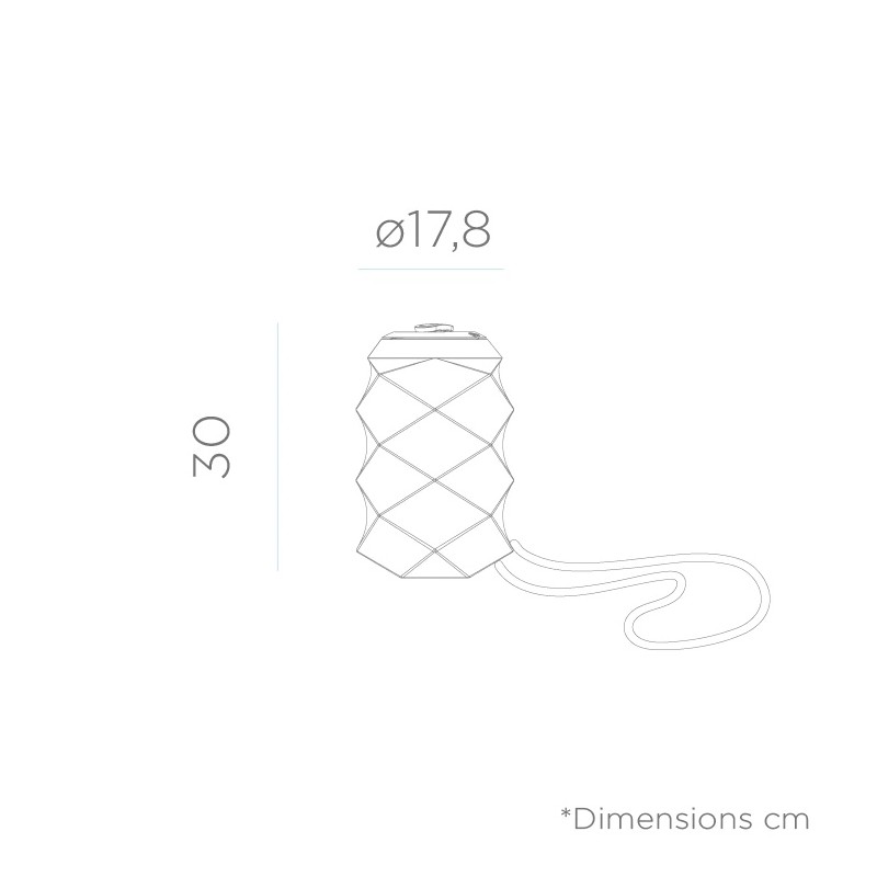 NEW GARDEN lampa przenośna BITA  beżowa BATTERY