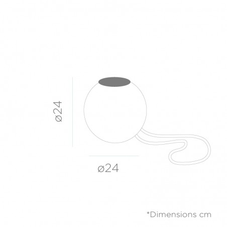 NEW GARDEN lampa wisząca NORAI 25 BATTERY GREY