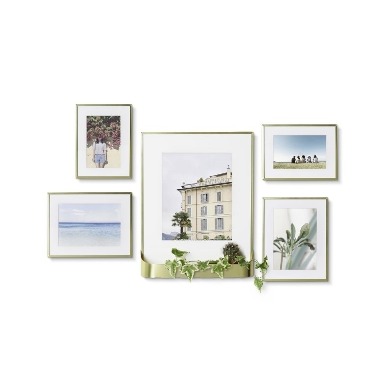 UMBRA zestaw 5 ramek na zdjęcia MATINNE  złote