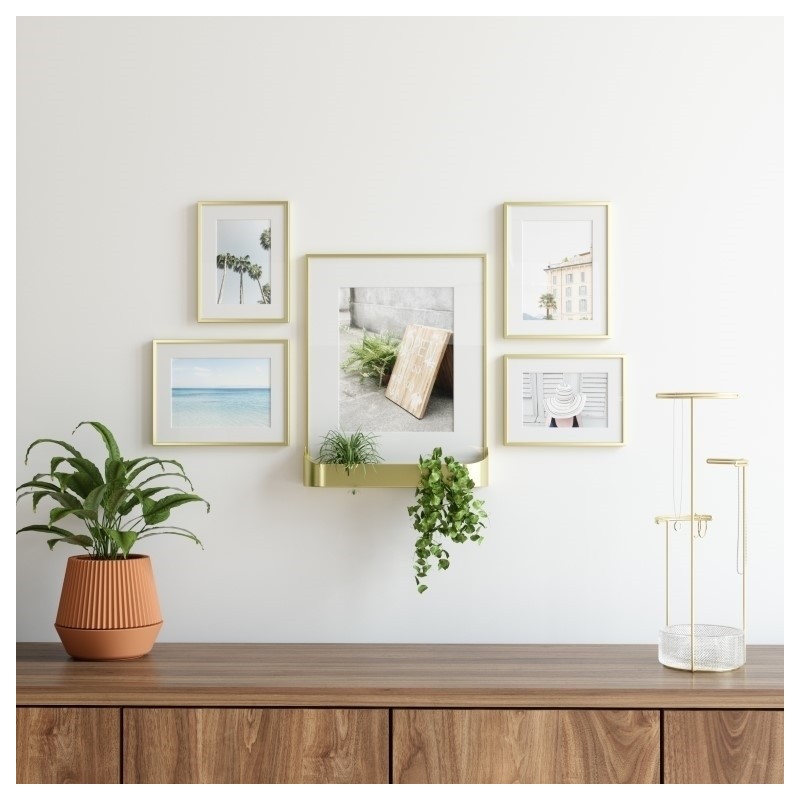 UMBRA zestaw 5 ramek na zdjęcia MATINNE  złote