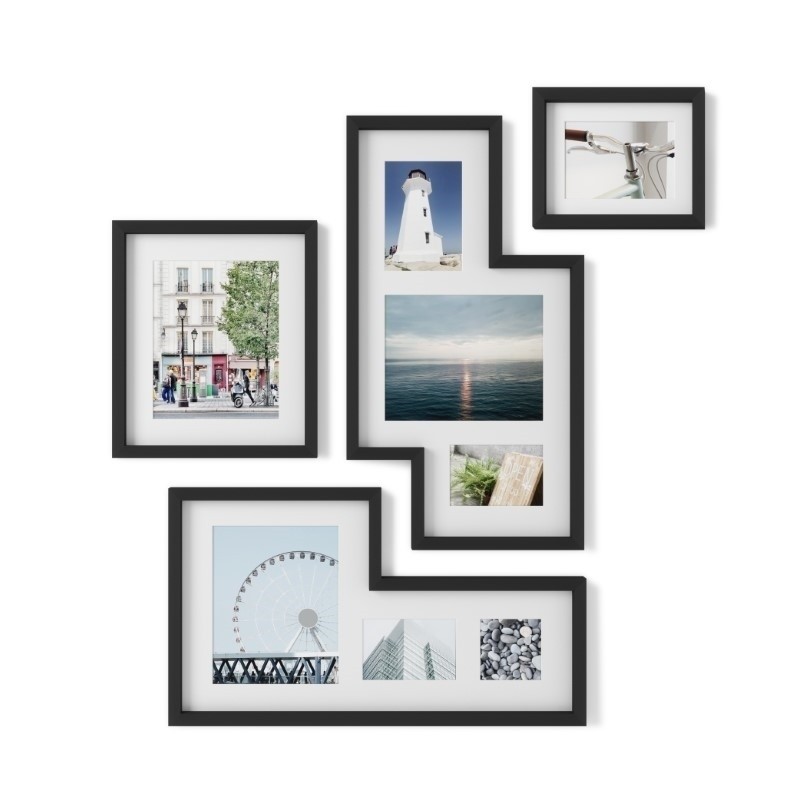 UMBRA zestaw 4 ramek do zdjęć MINGLE czarne