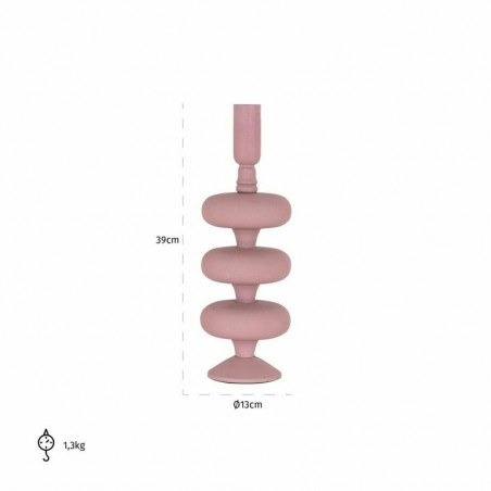 RICHMOND świecznik ABBEY L różowy