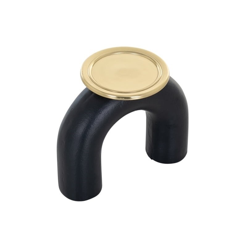 RICHMOND świecznik FEMKE L czarno-złoty