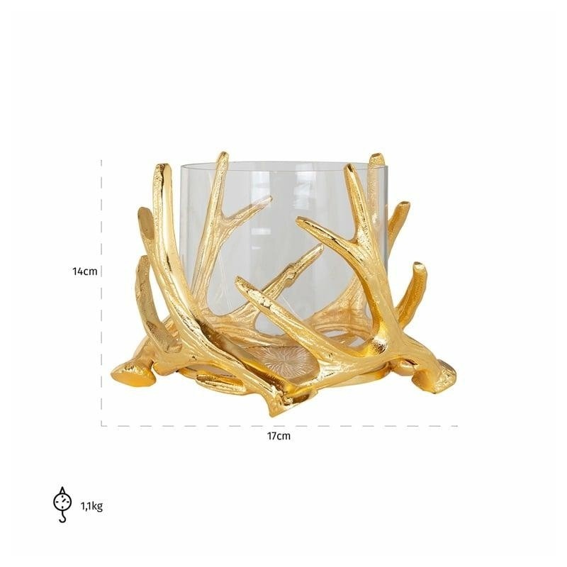 RICHMOND świecznik HARVEY S złoty