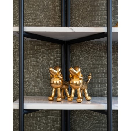 RICHMOND dekoracja DOG MIRO złota