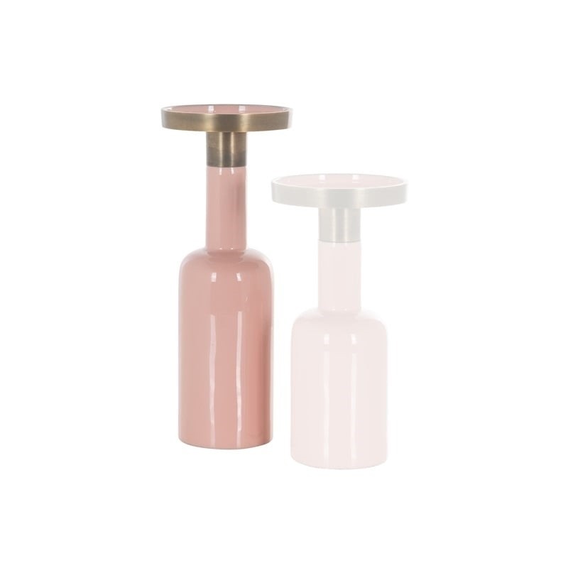 RICHMOND świecznik ESRA L różowy