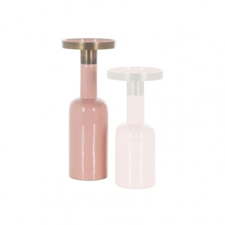 RICHMOND świecznik ESRA L różowy