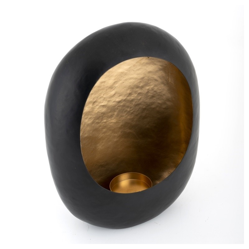 RICHMOND świecznik REEN S czarno-złoty