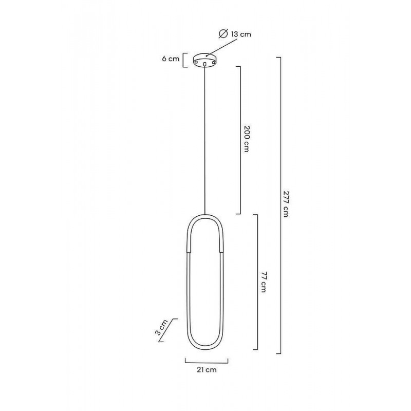 MOOSEE lampa wisząca PUZO L złota