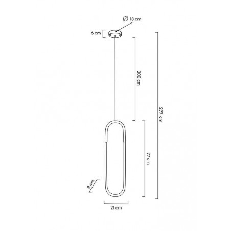 MOOSEE lampa wisząca PUZO L złota