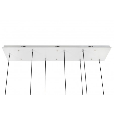 Lampa wisząca CAPRI LINE 7 złota - 420 LED, aluminium, szkło