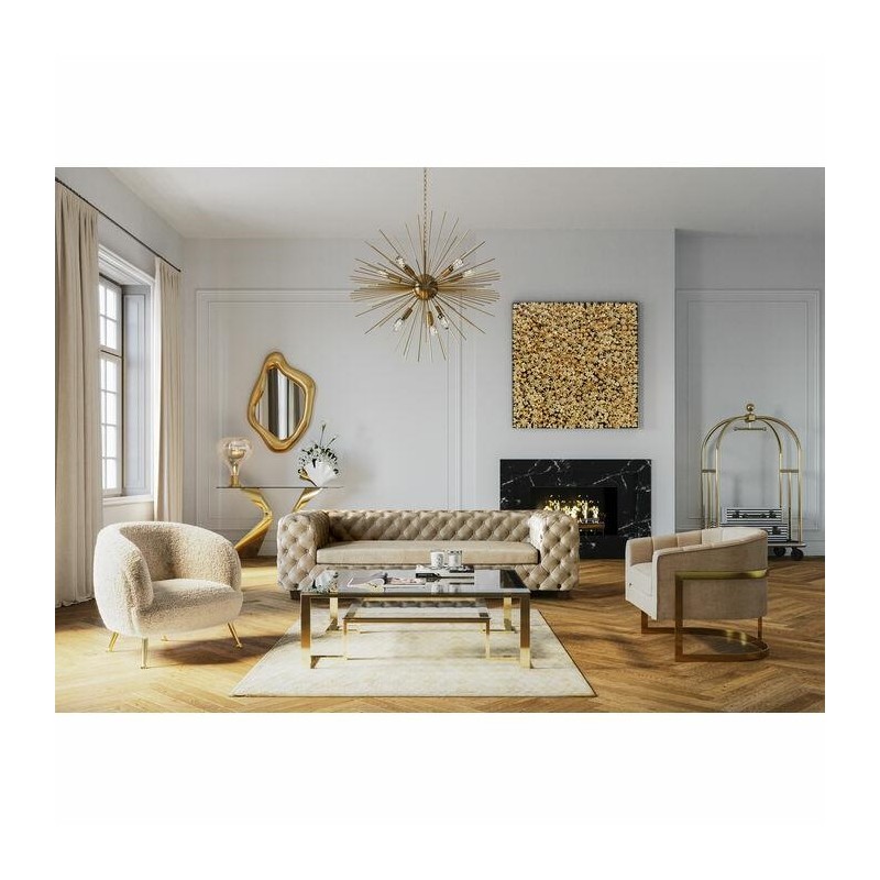 KARE lustro ścienne HOLOGRAM 119x76 cm złote