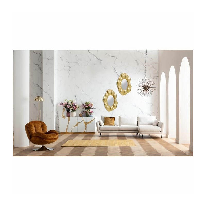 KARE lustro ścienne RILEY 150x98 cm złote