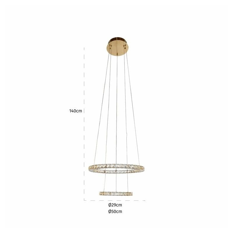 RICHMOND lampa wisząca ALBA złota