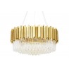 Lampa wisząca IMPERIAL GOLD 80 - stal, kryształ