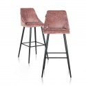 RICHMOND zestaw krzeseł barowych BROOKE 78 różowy - 2 sztuki