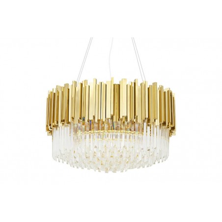 Lampa wisząca IMPERIAL GOLD 60 - stal, kryształ