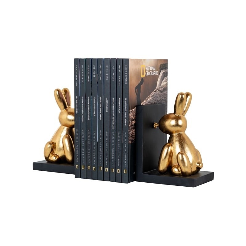 RICHMOND podpórka do książek CONY         czarno-złota