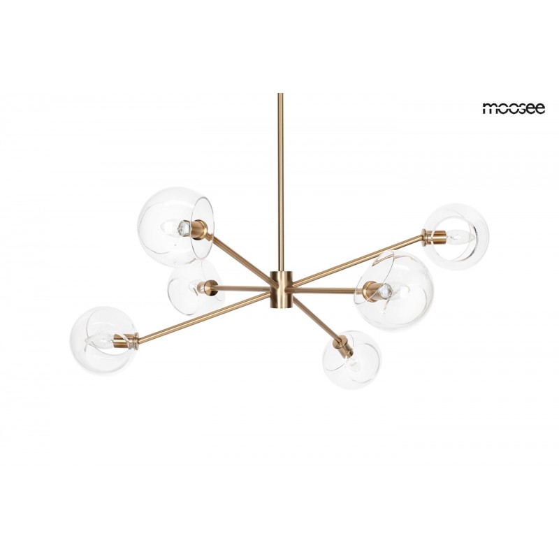 MOOSEE lampa wisząca AURA 6 złota
