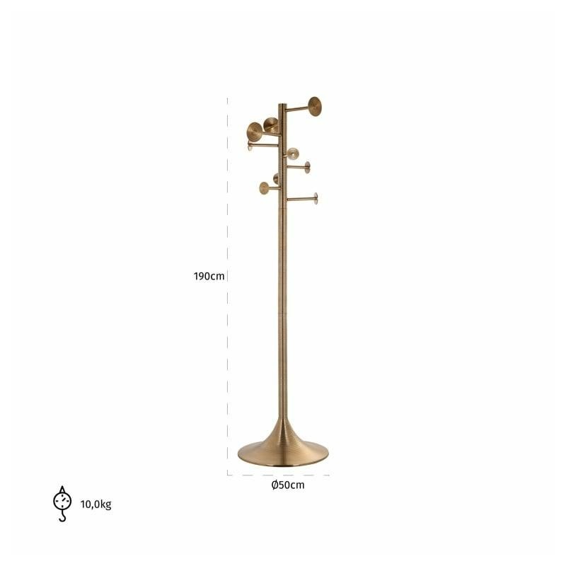 RICHMOND wieszak HALEY - szczotkowane     złoto