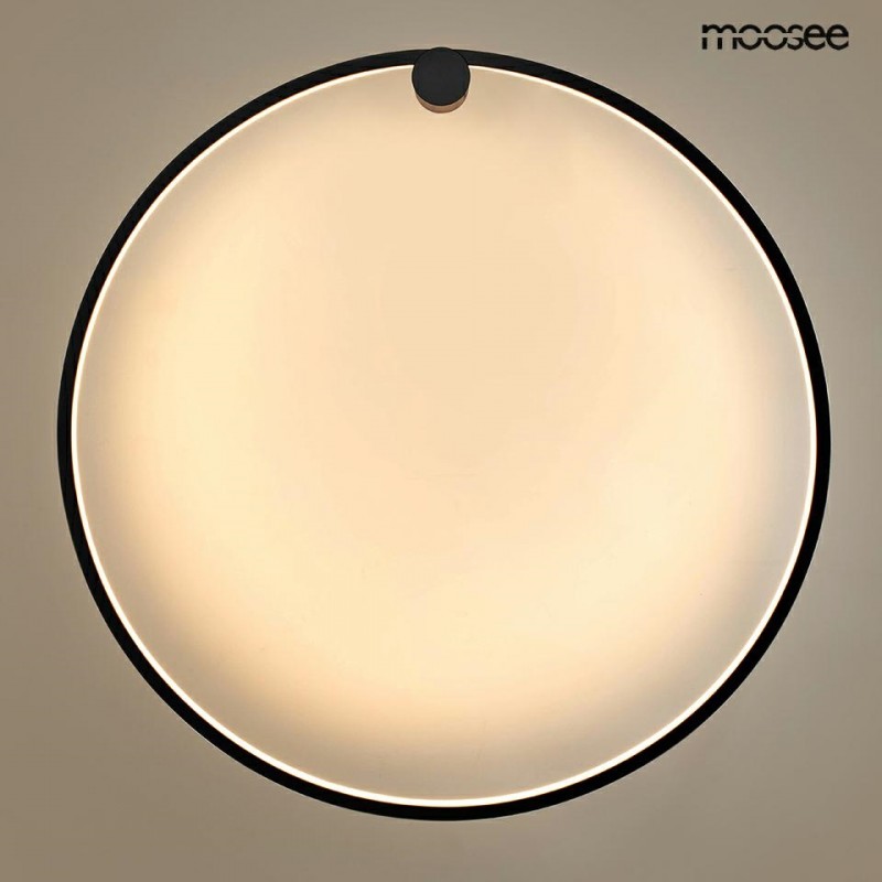 MOOSEE lampa ścienna HOOP 80 czarna