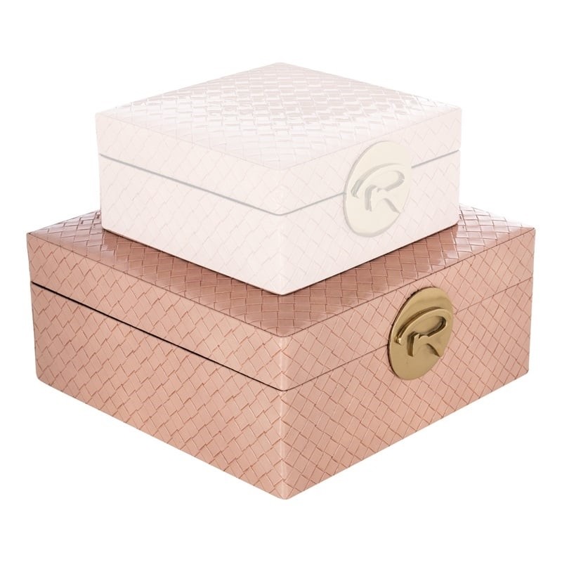 RICHMOND pojemnik na biżuterię ROSALY L   różowe