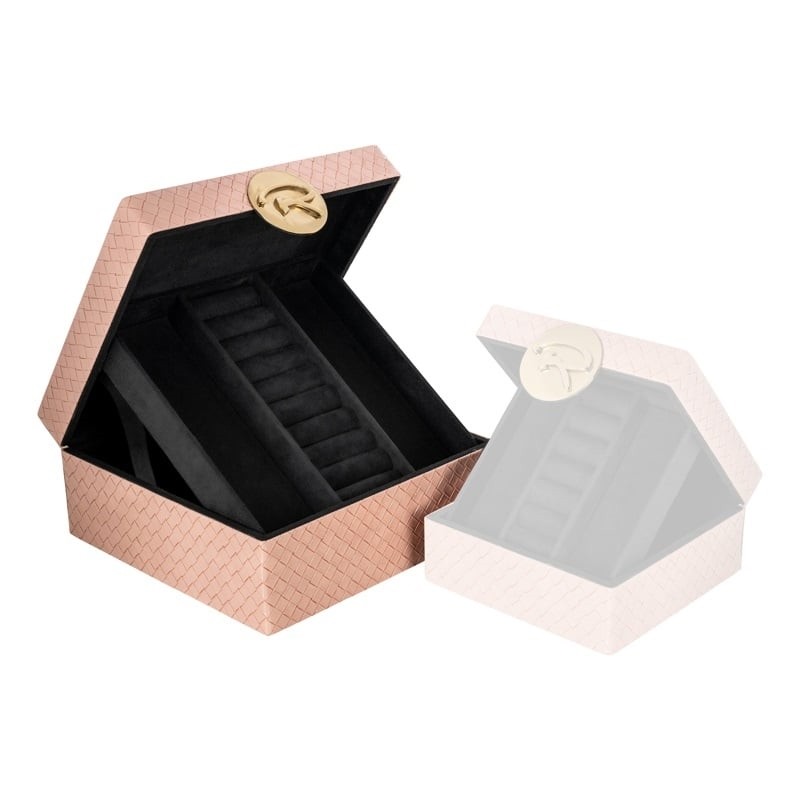 RICHMOND pojemnik na biżuterię ROSALY L   różowe