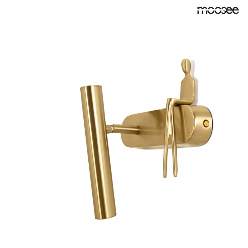MOOSEE lampa ścienna BOY TUBE L złota