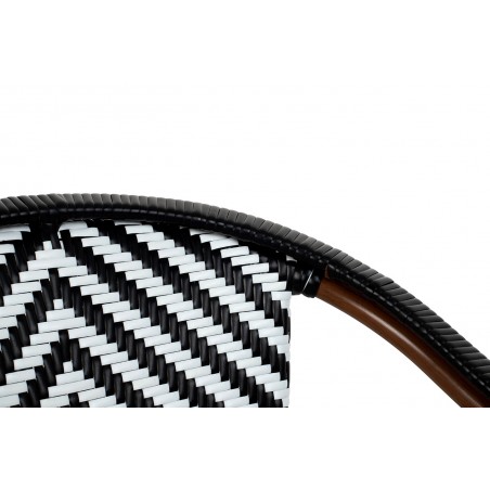 Krzesło CAFE AZURE biały / czarny