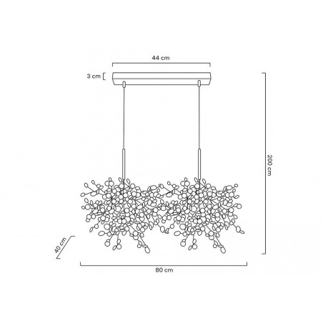 MOOSEE Lampa wisząca MONETE złota -       metal