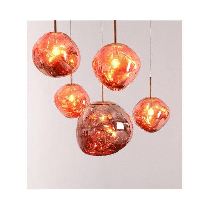 MOOSEE lampa wisząca FUSION 40 miedziana  - akryl