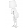 Lampa podłogowa KOŃ HORSE STAND M biała  - włókno szklane