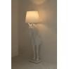 Lampa podłogowa KOŃ HORSE STAND M biała  - włókno szklane